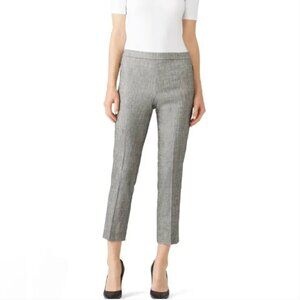 Theory Treeca Gray Linen Pull On Pant Size 8